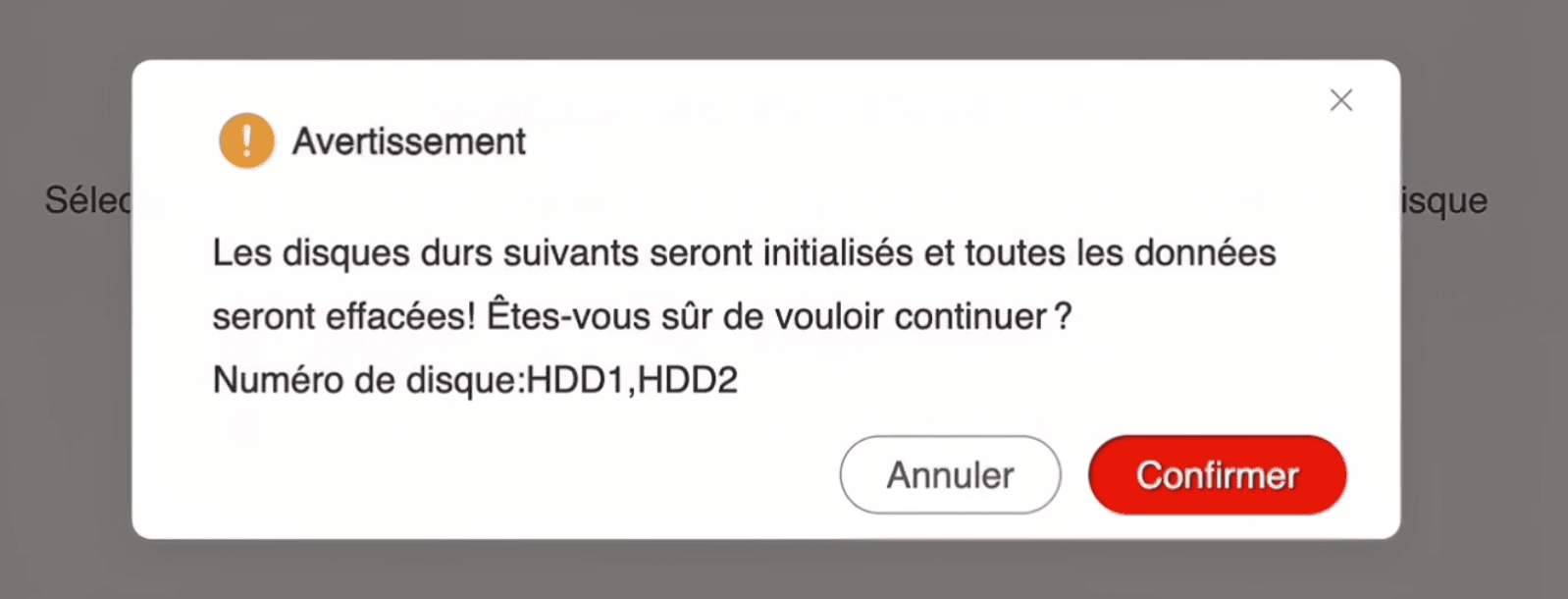 Configuration du stockage en TRAID